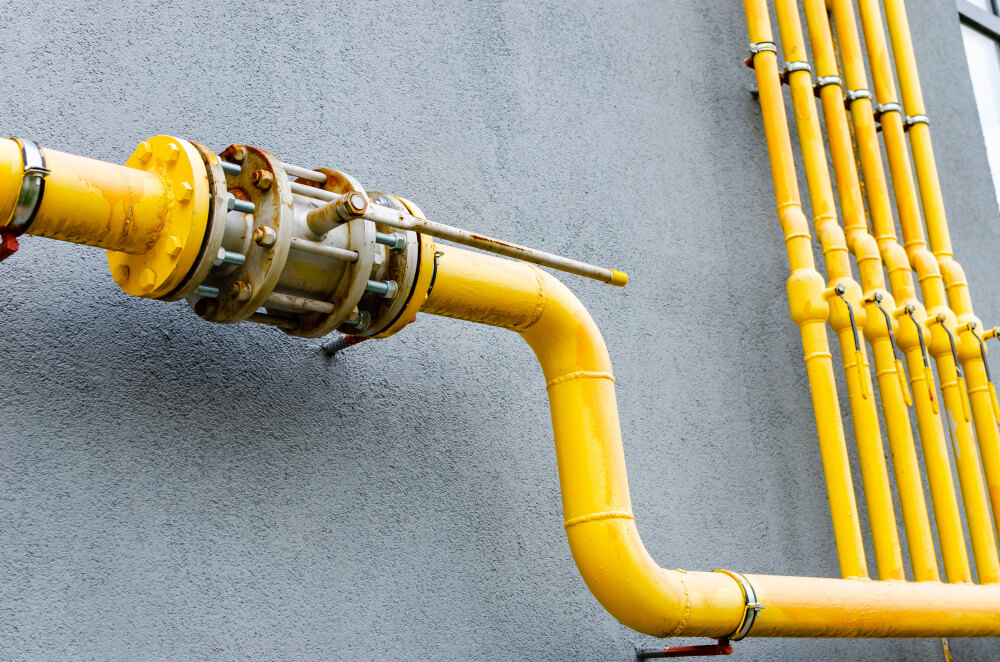 Yellow Gas Pipes